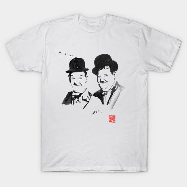 Laurel And Hardy T-Shirt by pechane